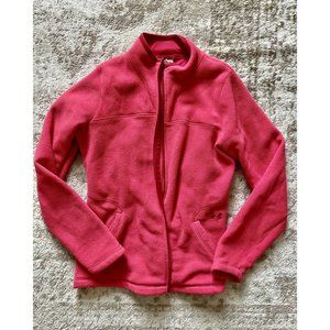Under Armour Women’s Fleece Hot Pink Jacket Full Zip Sz Large Activewear Bright